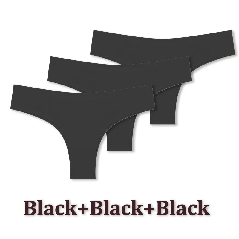 Seamless Brazilian Panties – Ultra Thin Ice Silk Low Waist G String for Women - ZOOMNSTORE