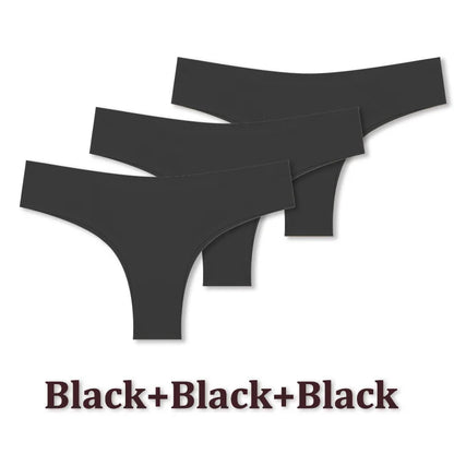Seamless Brazilian Panties – Ultra Thin Ice Silk Low Waist G String for Women - ZOOMNSTORE