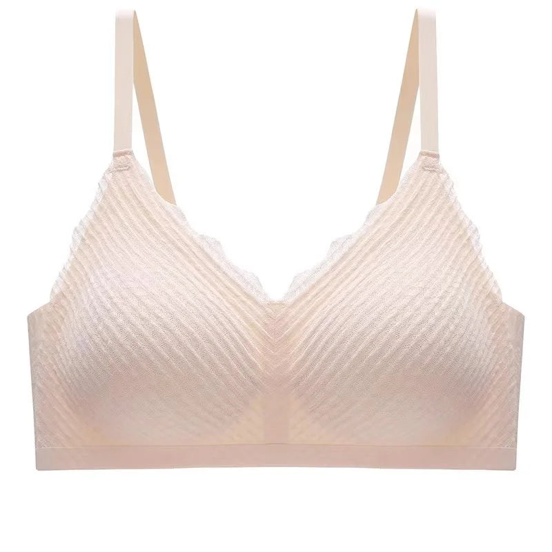 Seamless Womens Lace Bra - Non-Slip Thin Back Sling - ZOOMNSTORE