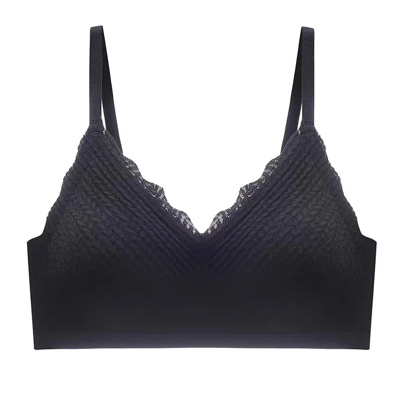 Seamless Womens Lace Bra - Non-Slip Thin Back Sling - ZOOMNSTORE