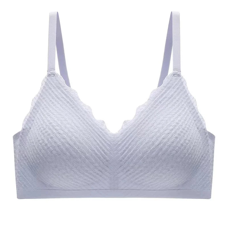 Seamless Womens Lace Bra - Non-Slip Thin Back Sling - ZOOMNSTORE