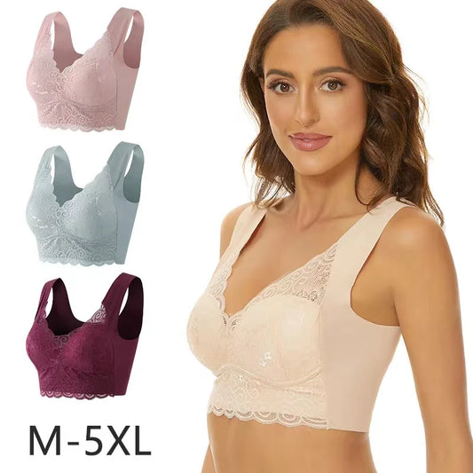 Seamless Large Size Underwear Women's Small Breasts Gather No Steel Ring On The Collection Auxiliary Breast Anti-sagging Bra - ZOOMNSTORE