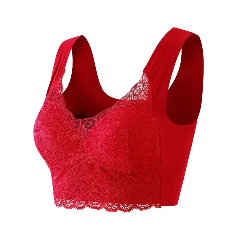 Seamless Large Size Underwear Women's Small Breasts Gather No Steel Ring On The Collection Auxiliary Breast Anti-sagging Bra - ZOOMNSTORE