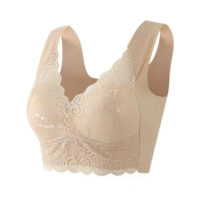 Seamless Large Size Underwear Women's Small Breasts Gather No Steel Ring On The Collection Auxiliary Breast Anti-sagging Bra - ZOOMNSTORE