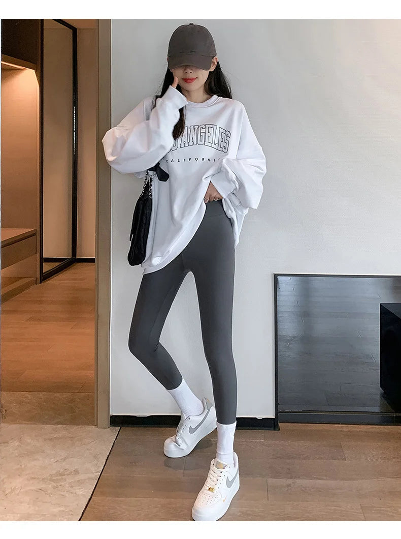 Seamless Leggings Women – High Waist Brushed Shark Fitness Pants | Slim Fit - ZOOMNSTORE