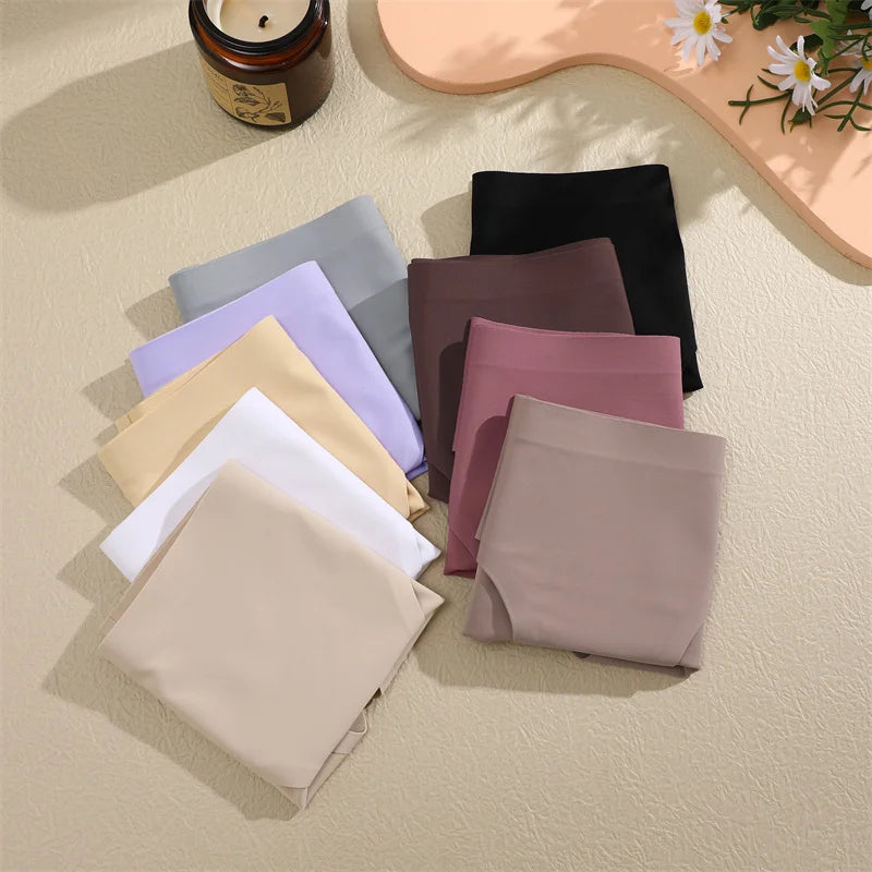 Seamless Low Waist Panties – 6Pcs Women's Breathable Briefs Set | High Elastic Lingerie - ZOOMNSTORE