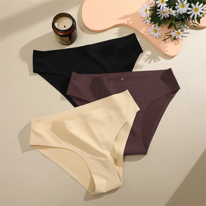 Seamless Low Waist Panties – 6Pcs Women's Breathable Briefs Set | High Elastic Lingerie - ZOOMNSTORE
