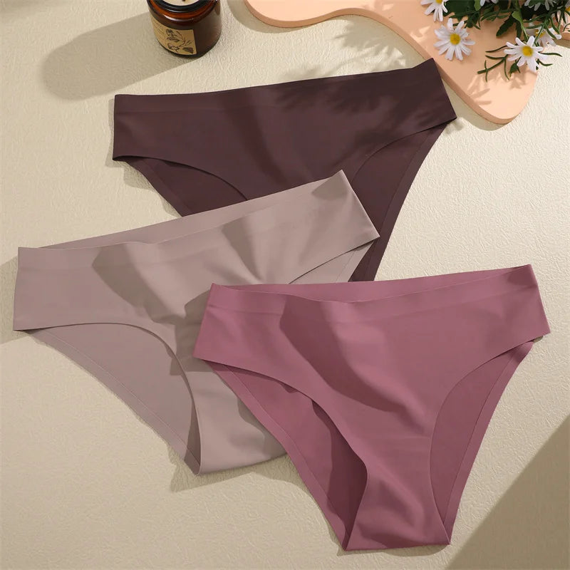 Seamless Low Waist Panties – 6Pcs Women's Breathable Briefs Set | High Elastic Lingerie - ZOOMNSTORE