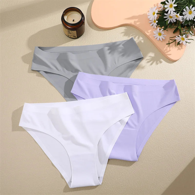 Seamless Low Waist Panties – 6Pcs Women's Breathable Briefs Set | High Elastic Lingerie - ZOOMNSTORE