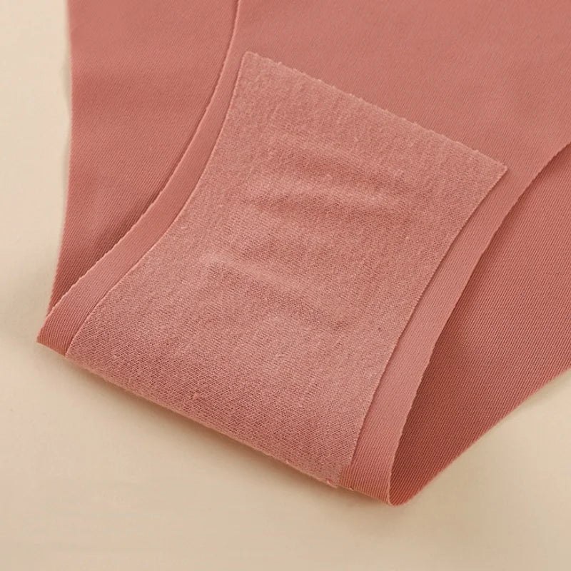 Seamless Low Waist Panties - 7Pcs Women Briefs Set With Cotton Crotch & Ice Silk - ZOOMNSTORE