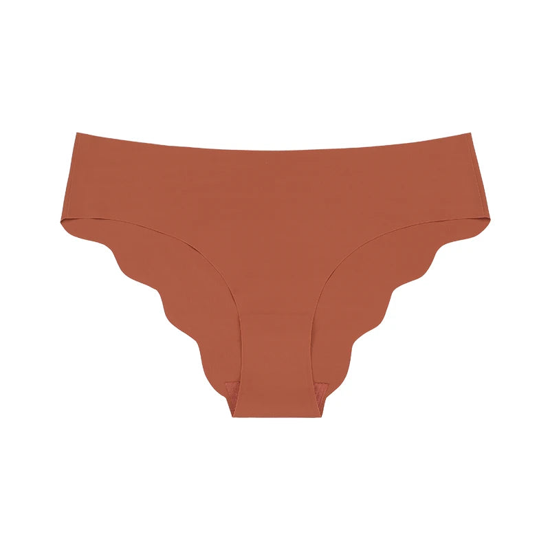 Seamless Low Waist Panties – Laser Cut Ice Silk Briefs For Women Comfort - ZOOMNSTORE
