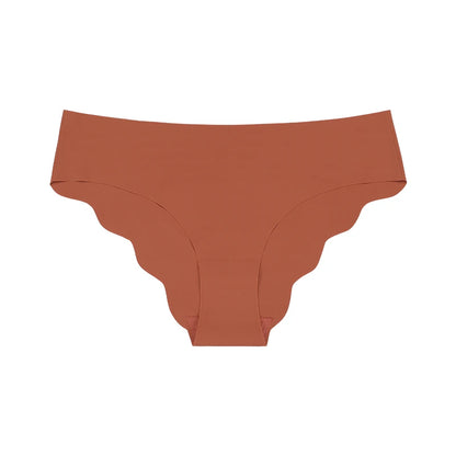 Seamless Low Waist Panties – Laser Cut Ice Silk Briefs For Women Comfort - ZOOMNSTORE
