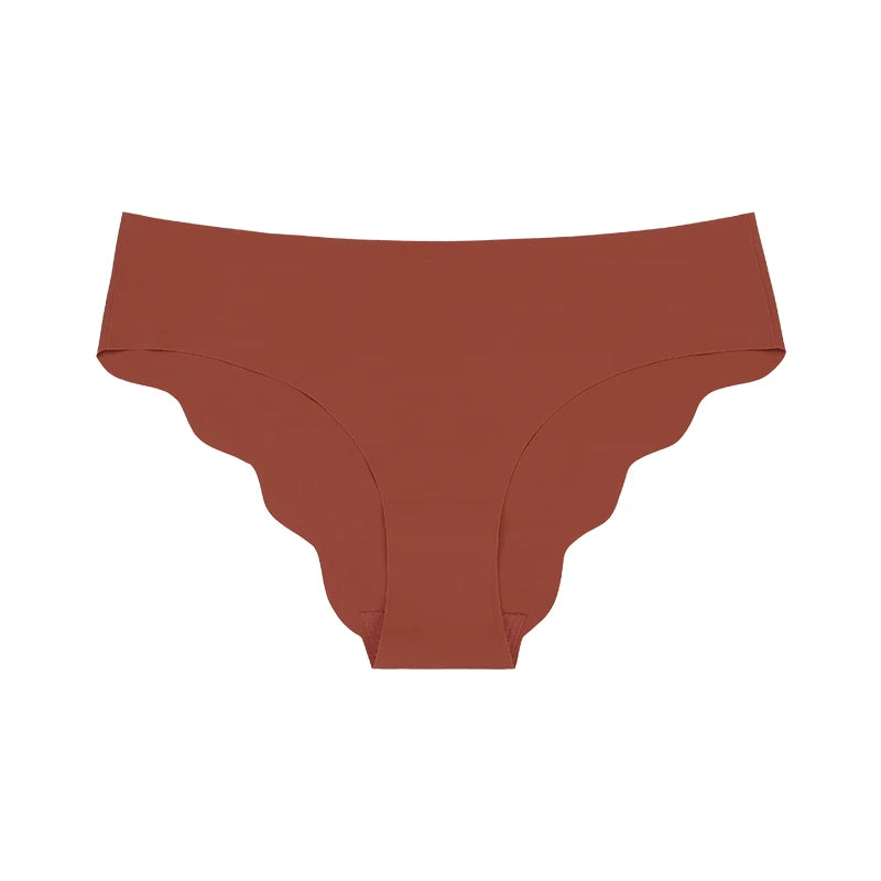 Seamless Low Waist Panties – Laser Cut Ice Silk Briefs For Women Comfort - ZOOMNSTORE