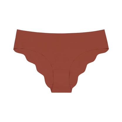 Seamless Low Waist Panties – Laser Cut Ice Silk Briefs For Women Comfort - ZOOMNSTORE