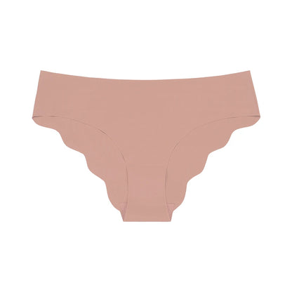 Seamless Low Waist Panties – Laser Cut Ice Silk Briefs For Women Comfort - ZOOMNSTORE