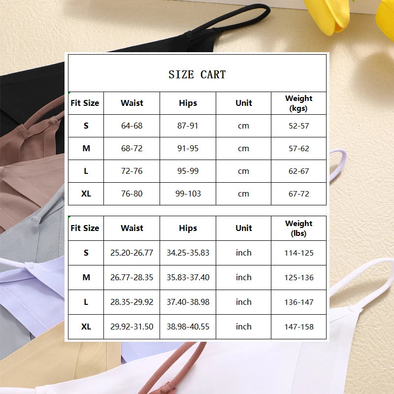 Ultra-Thin Seamless Womens Panties - 3Pcs Ice Silk Low Rise Briefs - ZOOMNSTORE