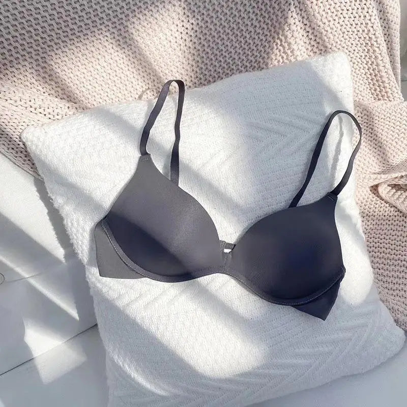 Women Seamless Bra Sexy No Wire Push Up Underwear Girls Students Breathable Thin 12 Colors Bras - ZOOMNSTORE