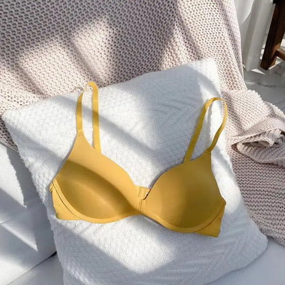 Women Seamless Bra Sexy No Wire Push Up Underwear Girls Students Breathable Thin 12 Colors Bras - ZOOMNSTORE
