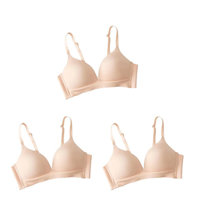 Seamless Push-Up Bras Set - Non-Wire Glossy Comfort Lingerie for Women - ZOOMNSTORE
