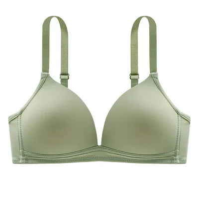 Women Seamless Bra Sexy No Wire Push Up Underwear Girls Students Breathable Thin 12 Colors Bras - ZOOMNSTORE