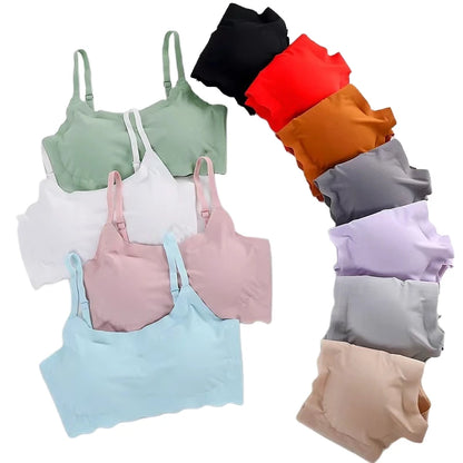 Seamless Push Up Bra - Wire Free Fitness Tube Top with Soft Support, Breathable Lingerie - ZOOMNSTORE