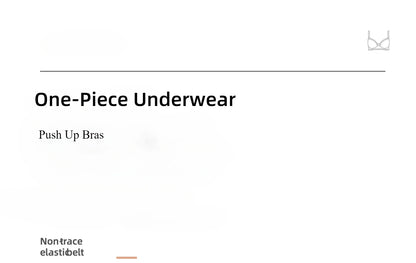 Seamless Push Up Bra - Women's One-Piece Wire Free Bra with Adjustable Straps - ZOOMNSTORE