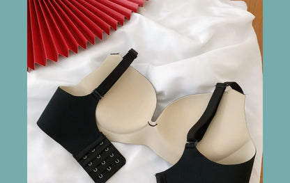 Seamless Push Up Bra - Women's One-Piece Wire Free Bra with Adjustable Straps - ZOOMNSTORE