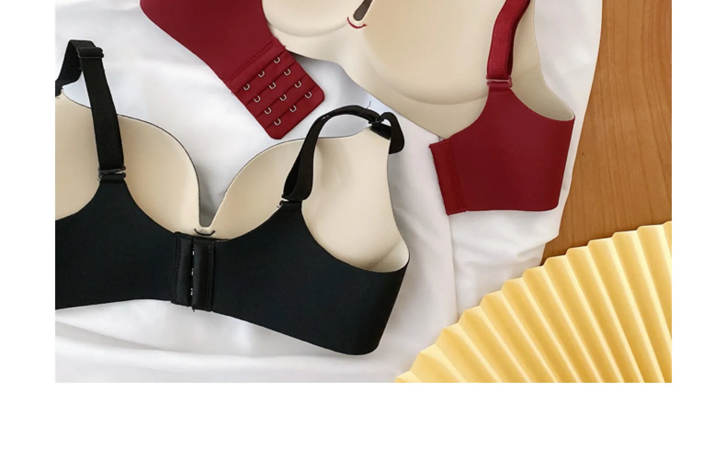 Seamless Push Up Bra - Women's One-Piece Wire Free Bra with Adjustable Straps - ZOOMNSTORE