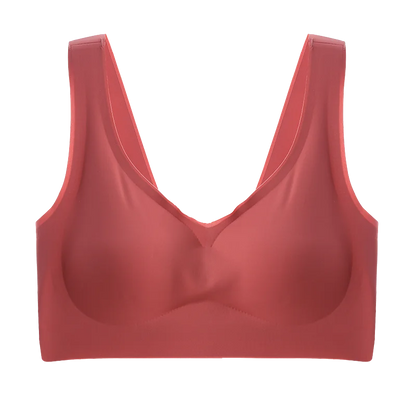Seamless Sport Bra - Wireless Comfort Plus Size Bralette | Push Up, Lace Full Cup - ZOOMNSTORE