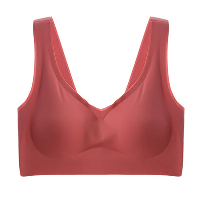 Seamless Sport Bra - Wireless Comfort Plus Size Bralette | Push Up, Lace Full Cup - ZOOMNSTORE