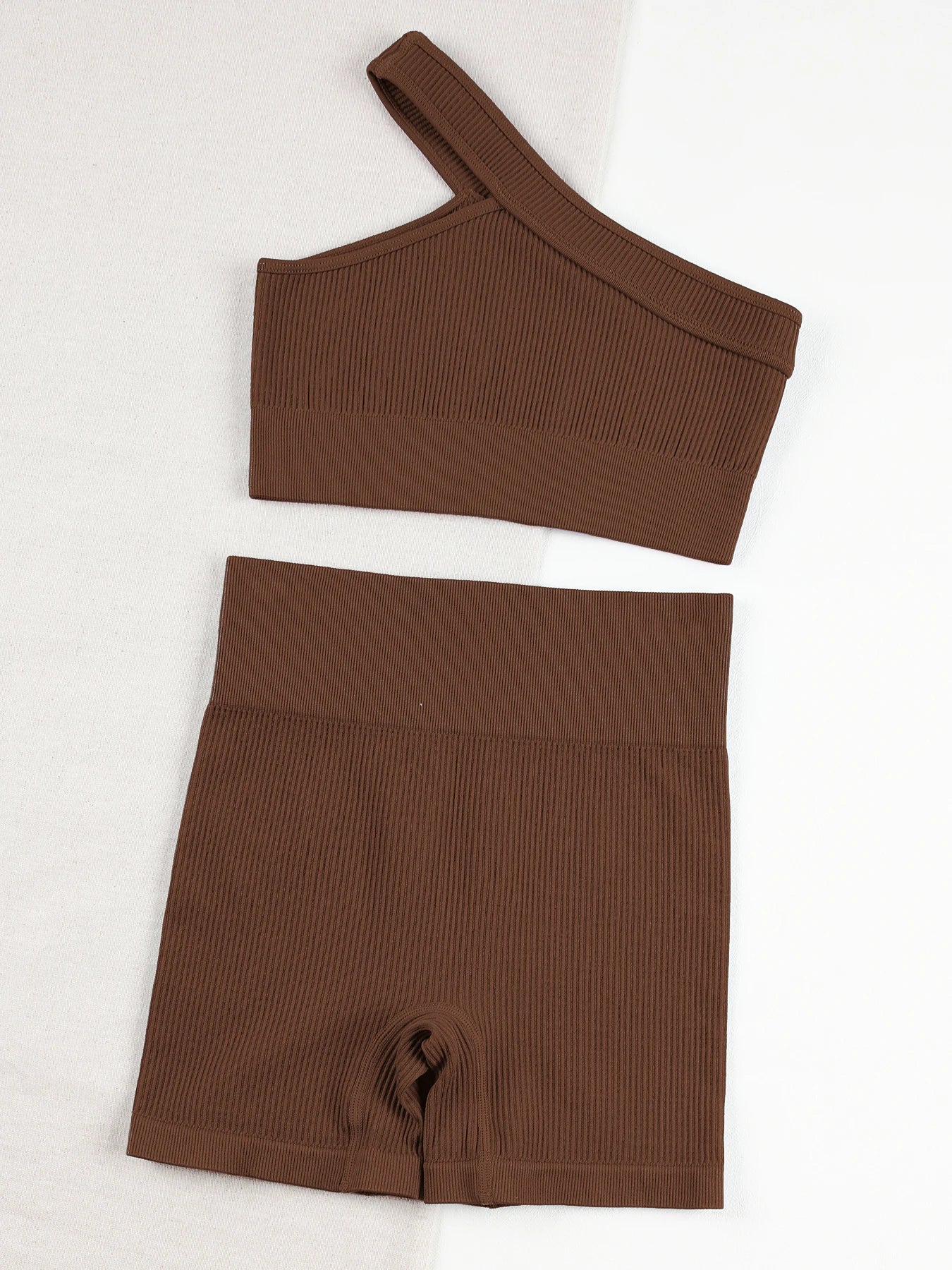 Seamless Sports Set Women Fitness Outfit – Yoga Suit Ribbed & Running Bra Padless - ZOOMNSTORE