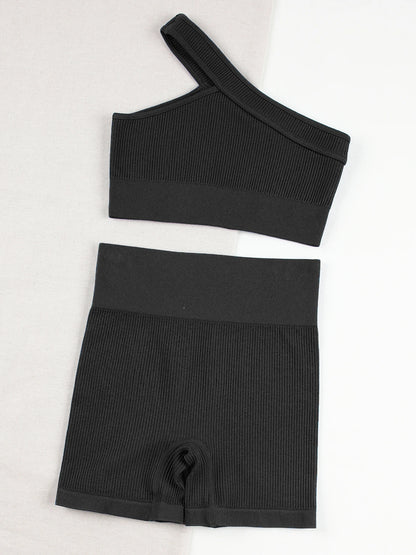 Seamless Sports Set Women Fitness Outfit – Yoga Suit Ribbed & Running Bra Padless - ZOOMNSTORE