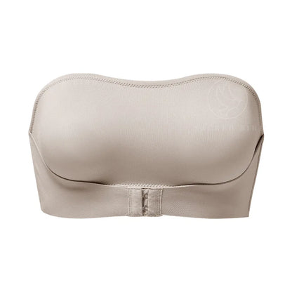 Seamless Strapless Bra - Wire Free One Piece Bralette With Padded Ice Silk Comfort - ZOOMNSTORE