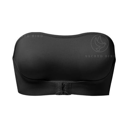 Seamless Strapless Bra - Wire Free One Piece Bralette With Padded Ice Silk Comfort - ZOOMNSTORE