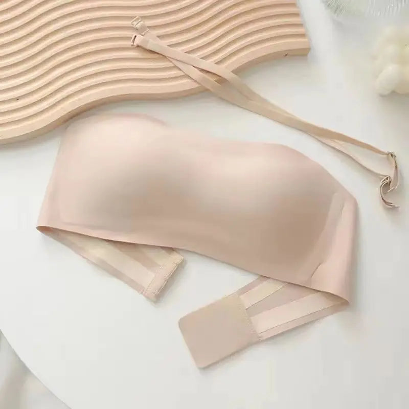 Sexy Seamless Tube Top Bra Invisible strapless Bras Women Underwear thin Non slip Push up Bralette Wireless Female Lingerie - ZOOMNSTORE