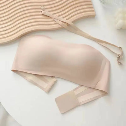 Sexy Seamless Tube Top Bra Invisible strapless Bras Women Underwear thin Non slip Push up Bralette Wireless Female Lingerie - ZOOMNSTORE