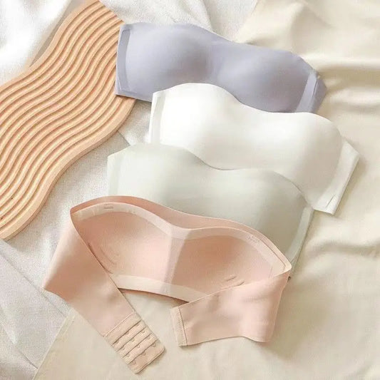 Sexy Seamless Tube Top Bra Invisible strapless Bras Women Underwear thin Non slip Push up Bralette Wireless Female Lingerie - ZOOMNSTORE