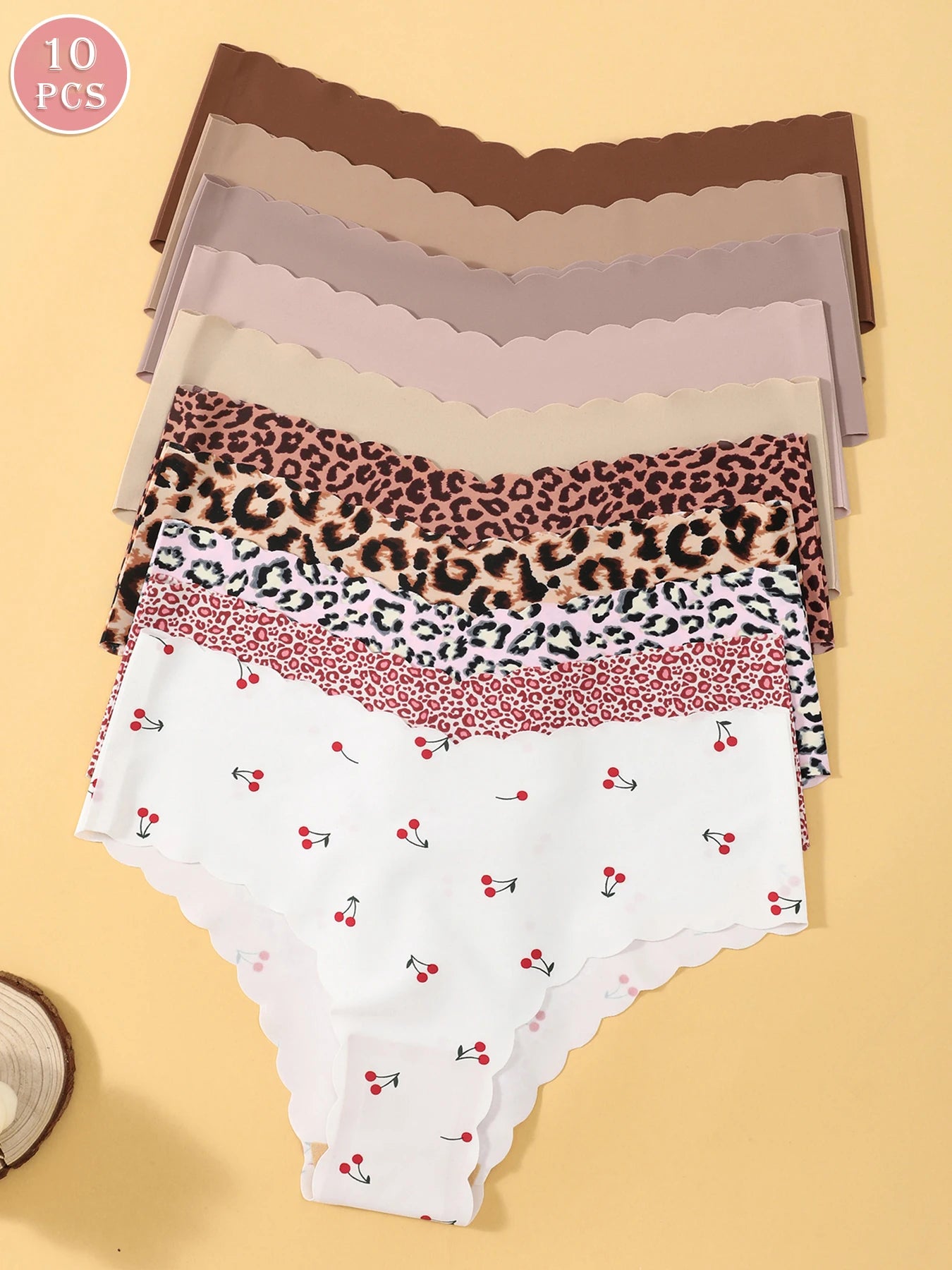 Seamless Triangle Panties - Women’s Soft Breathable Low-Rise Leopard Briefs - ZOOMNSTORE