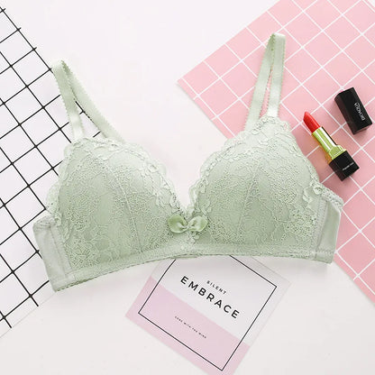 Women's Bra Smooth 3/4 Coverage Big Large Lingerie Seamless Wire free Push Up Support Bras ABC Cup Size 70-90 Black White Tops - ZOOMNSTORE