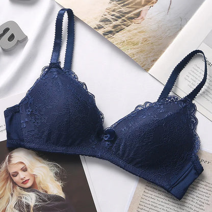 Women's Bra Smooth 3/4 Coverage Big Large Lingerie Seamless Wire free Push Up Support Bras ABC Cup Size 70-90 Black White Tops - ZOOMNSTORE