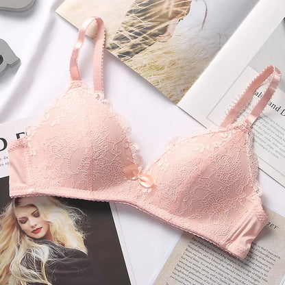 Women's Bra Smooth 3/4 Coverage Big Large Lingerie Seamless Wire free Push Up Support Bras ABC Cup Size 70-90 Black White Tops - ZOOMNSTORE