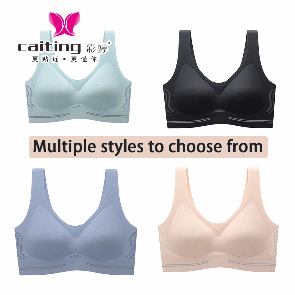 Seamless Wireless Bra - Comfortable Vest Style Push Up Bra With Soft Breathable Fabric - ZOOMNSTORE