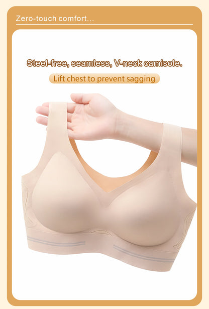 Seamless Wireless Bra - Comfortable Vest Style Push Up Bra With Soft Breathable Fabric - ZOOMNSTORE