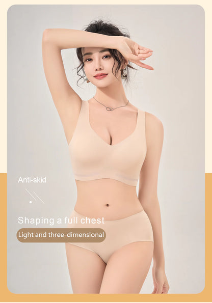 Seamless Wireless Bra - Comfortable Vest Style Push Up Bra With Soft Breathable Fabric - ZOOMNSTORE