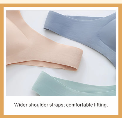 Seamless Wireless Bra - Comfortable Vest Style Push Up Bra With Soft Breathable Fabric - ZOOMNSTORE