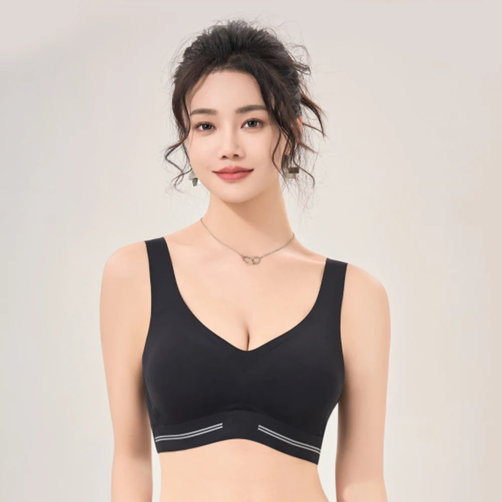 Seamless Wireless Bra - Comfortable Vest Style Push Up Bra With Soft Breathable Fabric - ZOOMNSTORE