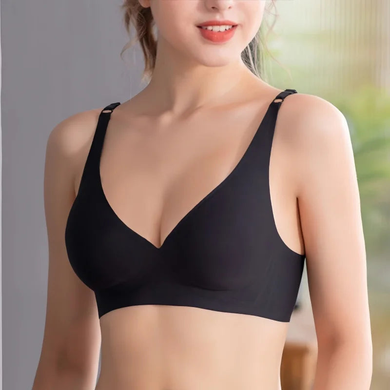 2Pcs/Set Seamless Bra Women Underwear Wireless Brassiere Soft Padded Intimate Female Push Up Sexy Lingerie Underwear Sleepwears - ZOOMNSTORE