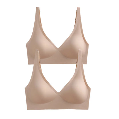 2Pcs/Set Seamless Bra Women Underwear Wireless Brassiere Soft Padded Intimate Female Push Up Sexy Lingerie Underwear Sleepwears - ZOOMNSTORE