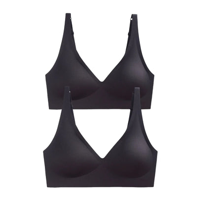 2Pcs/Set Seamless Bra Women Underwear Wireless Brassiere Soft Padded Intimate Female Push Up Sexy Lingerie Underwear Sleepwears - ZOOMNSTORE