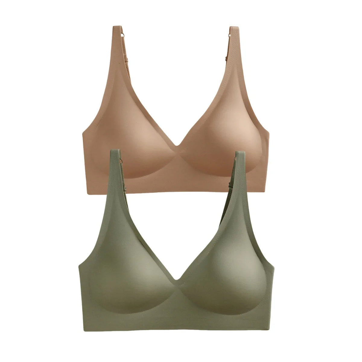 2Pcs/Set Seamless Bra Women Underwear Wireless Brassiere Soft Padded Intimate Female Push Up Sexy Lingerie Underwear Sleepwears - ZOOMNSTORE
